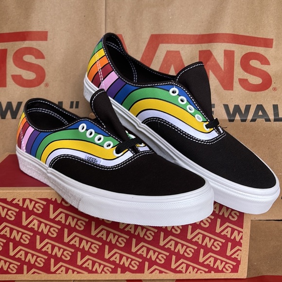 Vans Authentic Fefract Black/True White/Multi Men’s - Picture 5 of 16